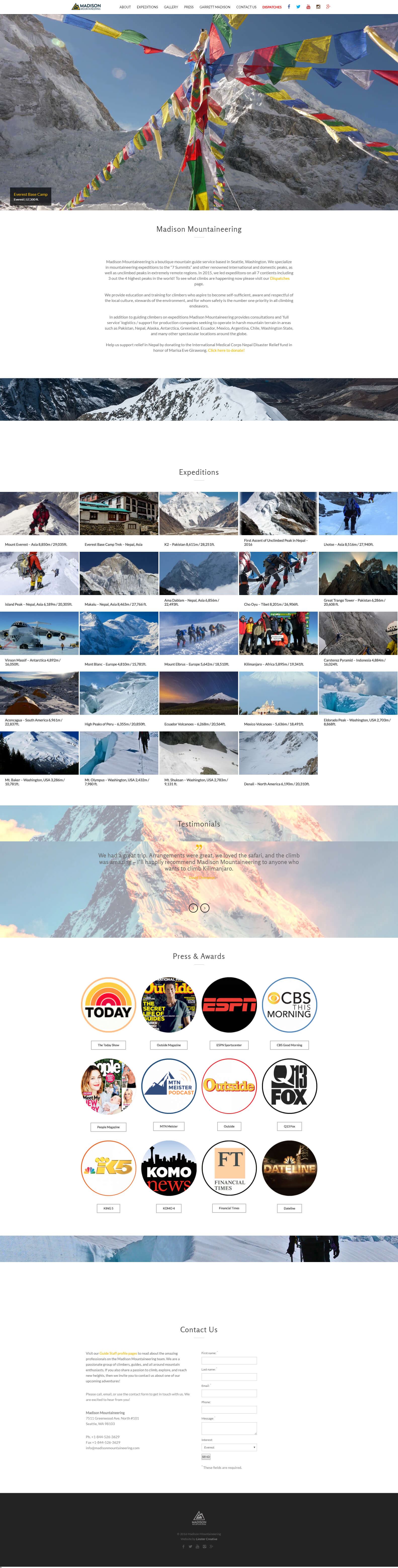 madison mountaineering website